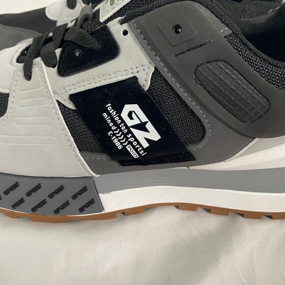 GZ Chunky Black Gray Thick Sole Chunky Skater Sneaker EU 43 / US 10 - Picture 4 of 7